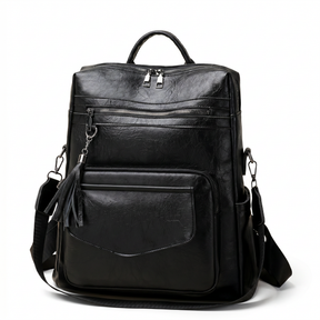 Women's Leather Backpack - Poly