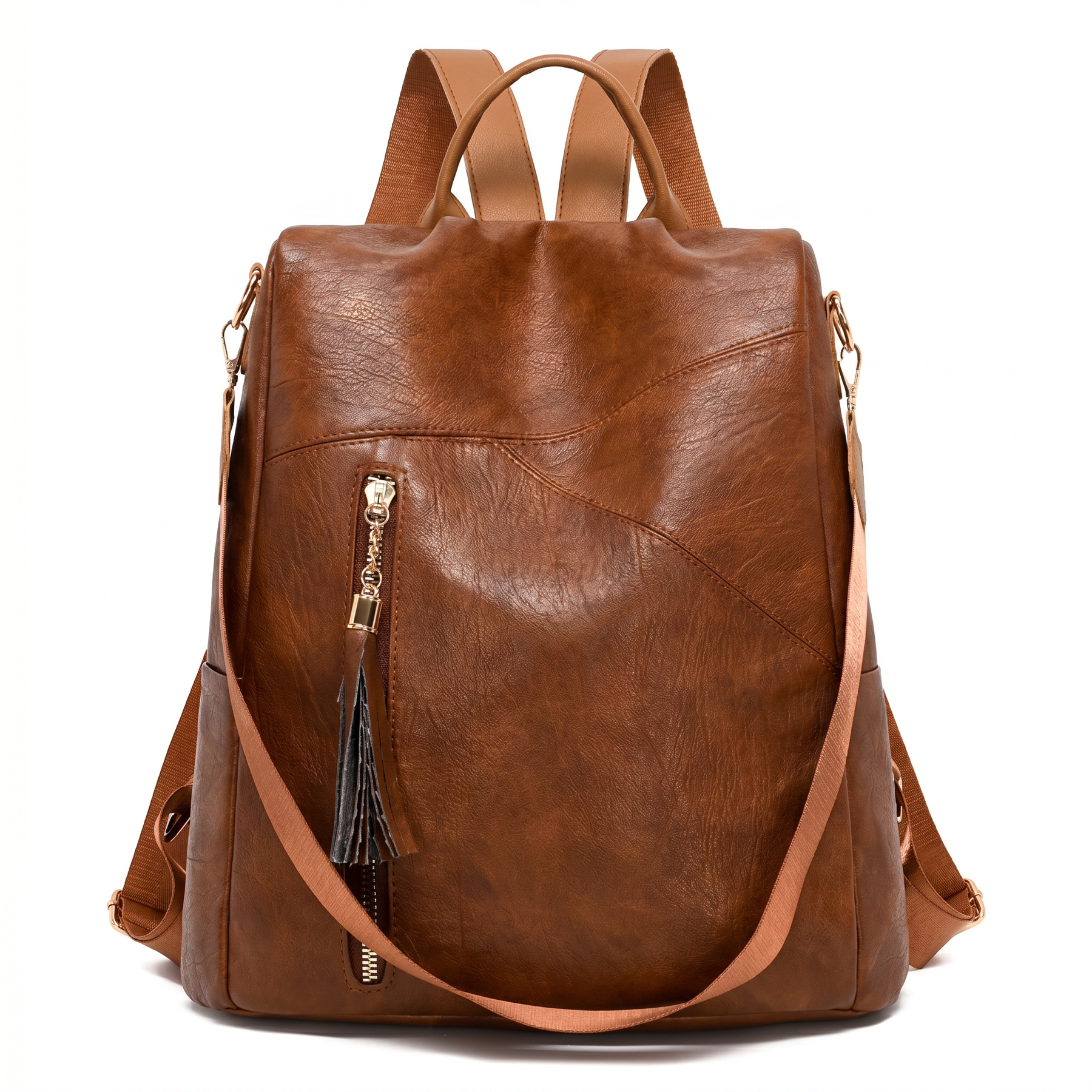 Women's Leather Backpack - Raquel