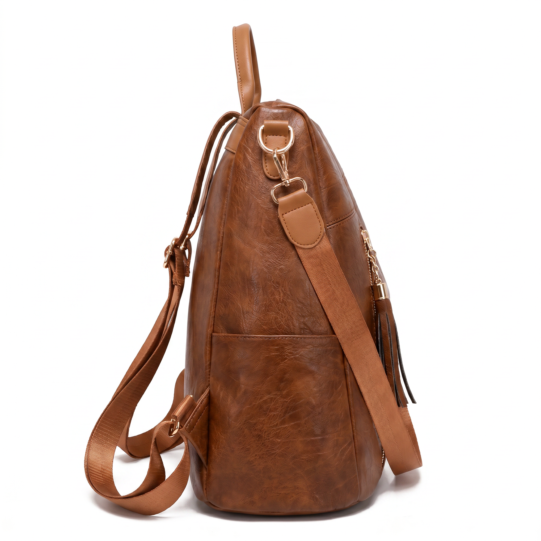 Women's Leather Backpack - Raquel