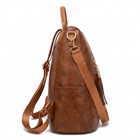 Women's Leather Backpack - Raquel