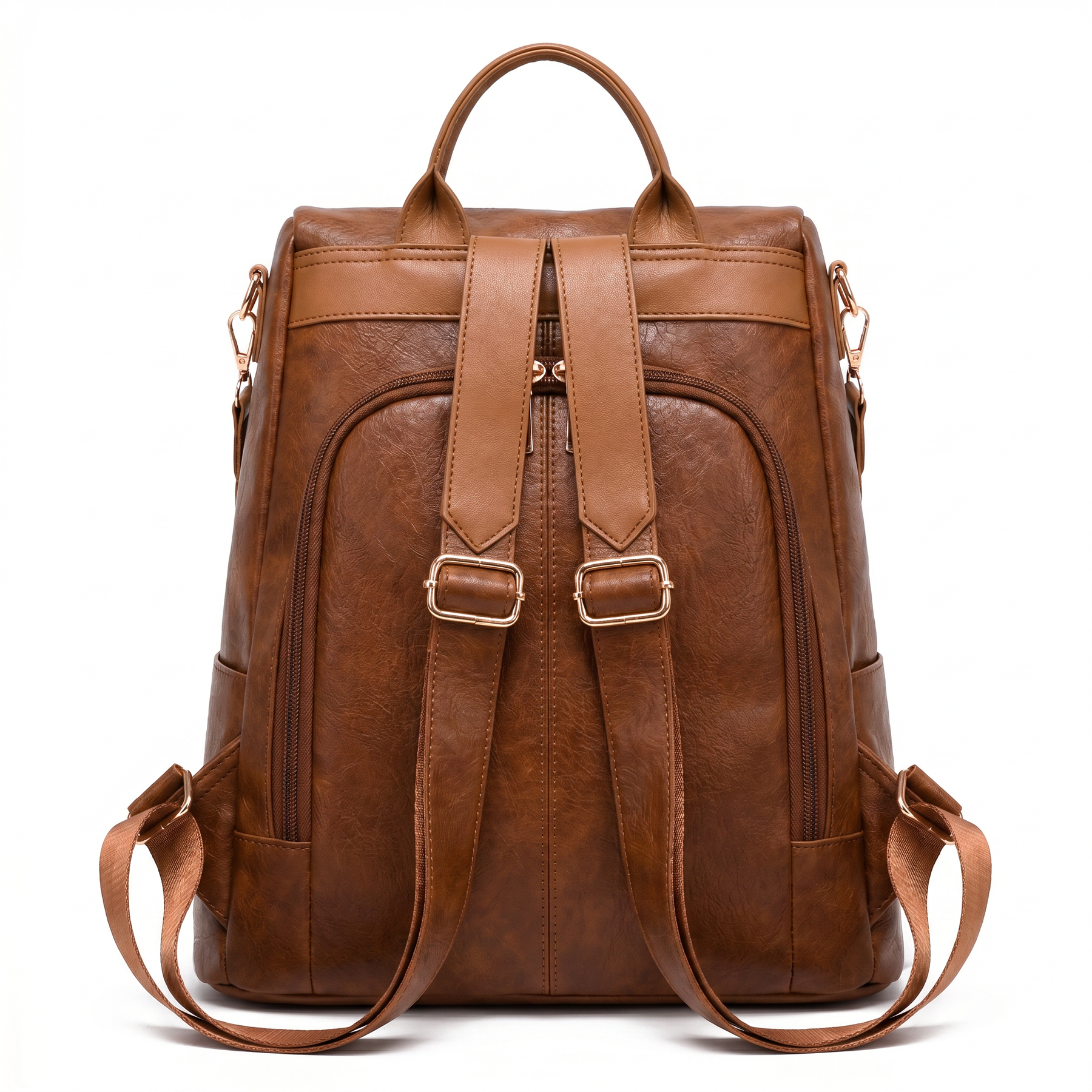 Women's Leather Backpack - Raquel