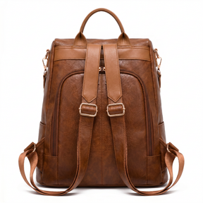 Women's Leather Backpack - Raquel