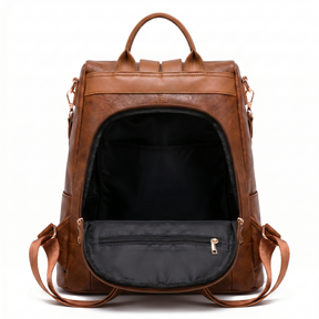 Women's Leather Backpack - Raquel