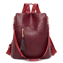 Women's Leather Backpack - Raquel