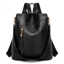 Women's Leather Backpack - Raquel