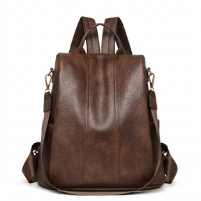Women's Leather Backpack - Retro