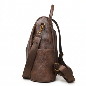 Women's Leather Backpack - Retro