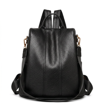 Women's Leather Backpack - Retro