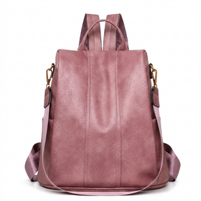 Women's Leather Backpack - Retro