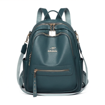 Women's Leather Backpack - Temporal