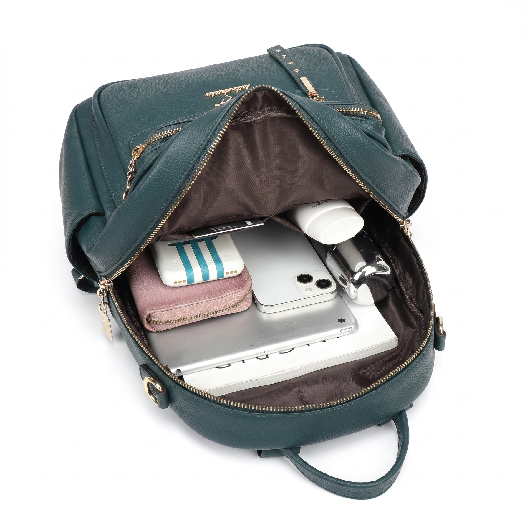Women's Leather Backpack - Temporal