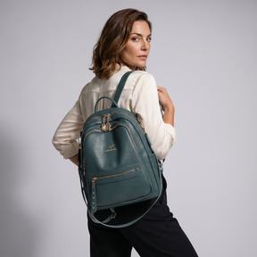 Women's Leather Backpack - Temporal