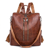 Women's Leather Backpack - Wild