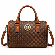 Women's Genuine Leather Boston Bag - Ashworth