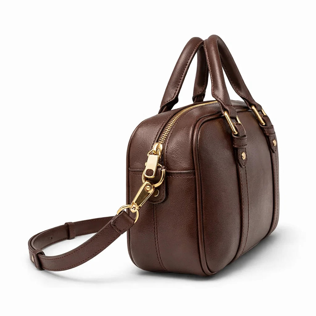 Women's Premium Leather Woven Bag - Darnley