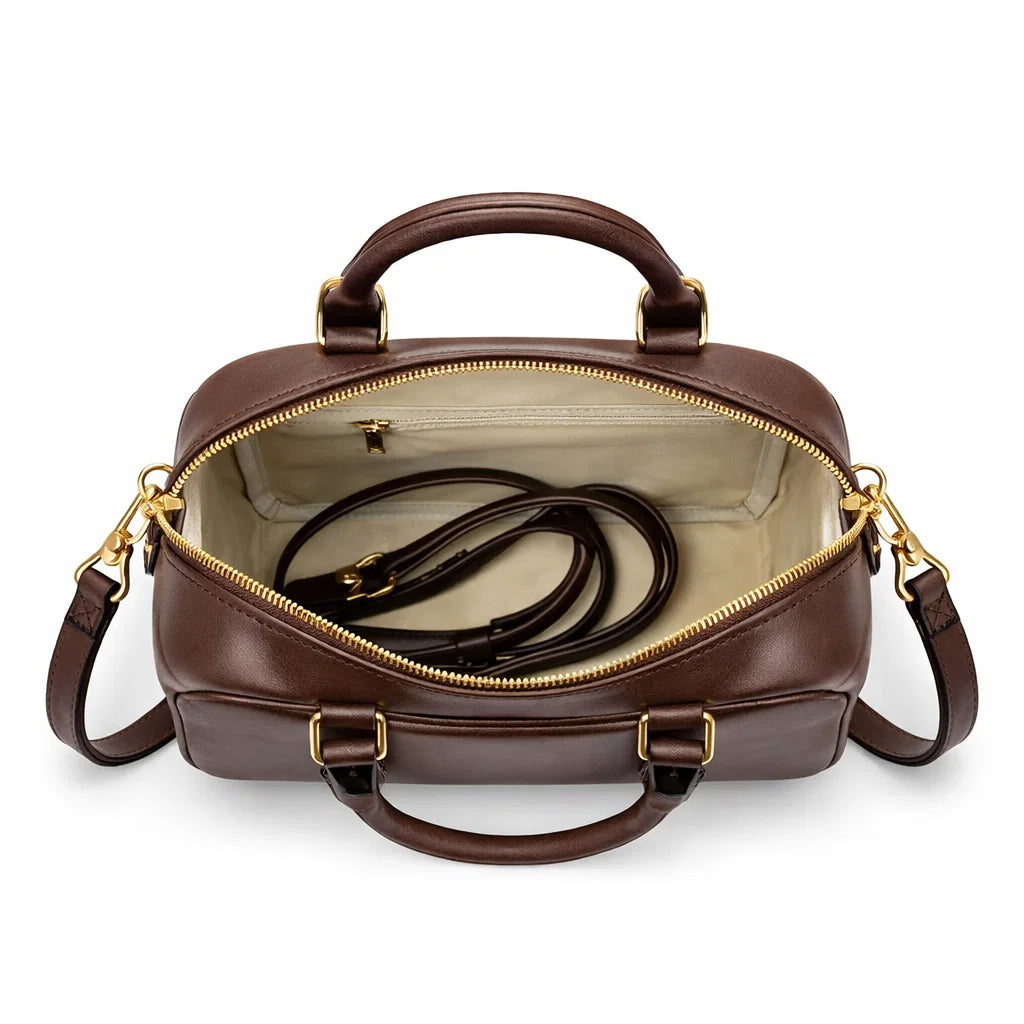 Women's Premium Leather Woven Bag - Darnley