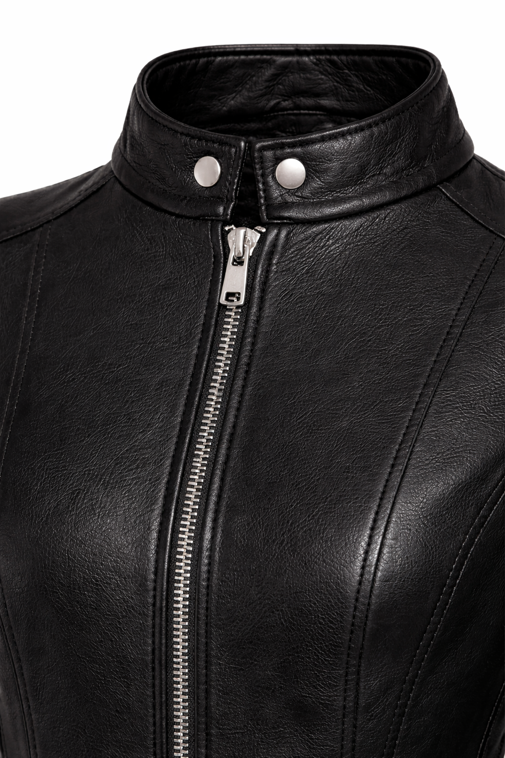 Women's Real Leather Quilted Biker Jacket – Opulence