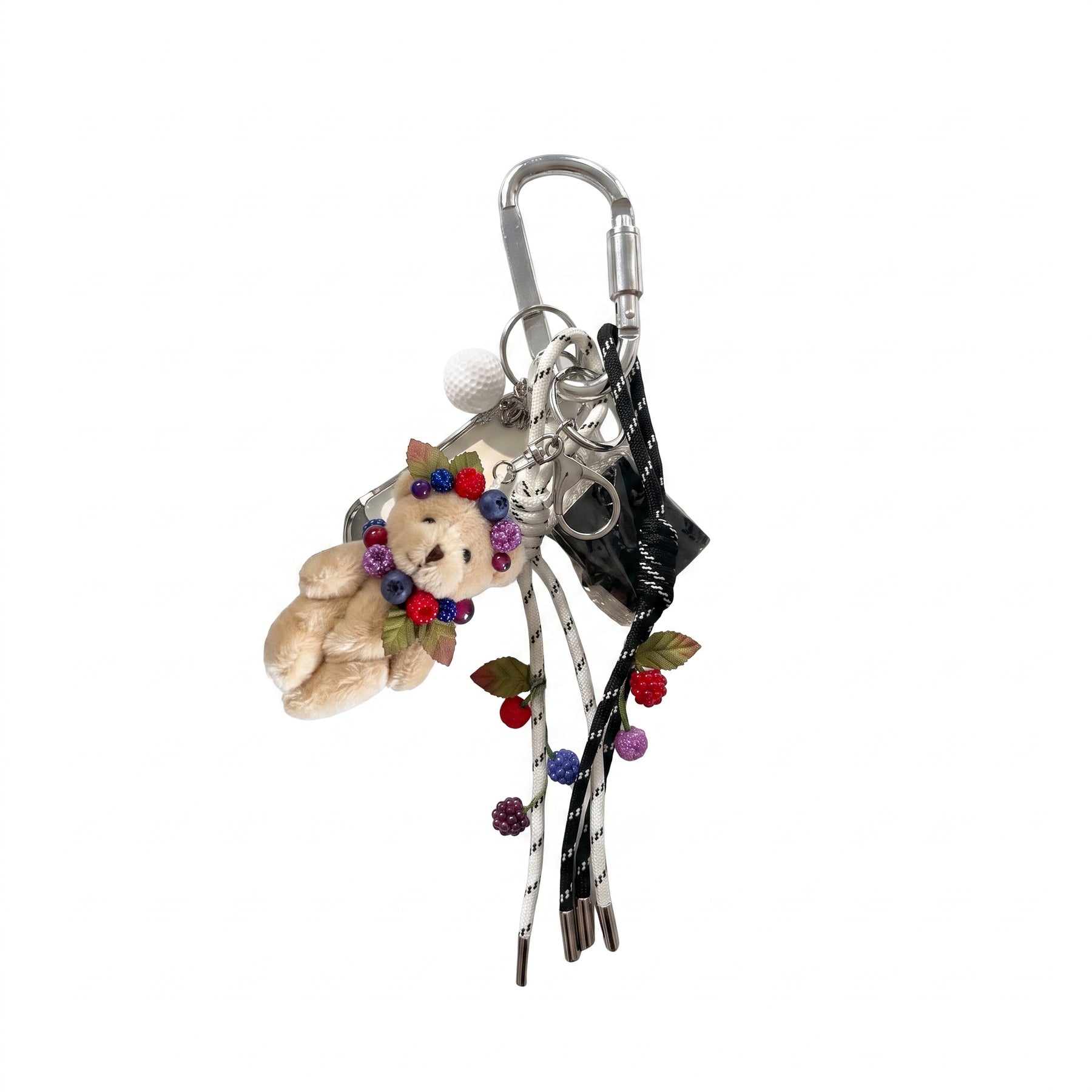 Women's Bag Charm - Berry