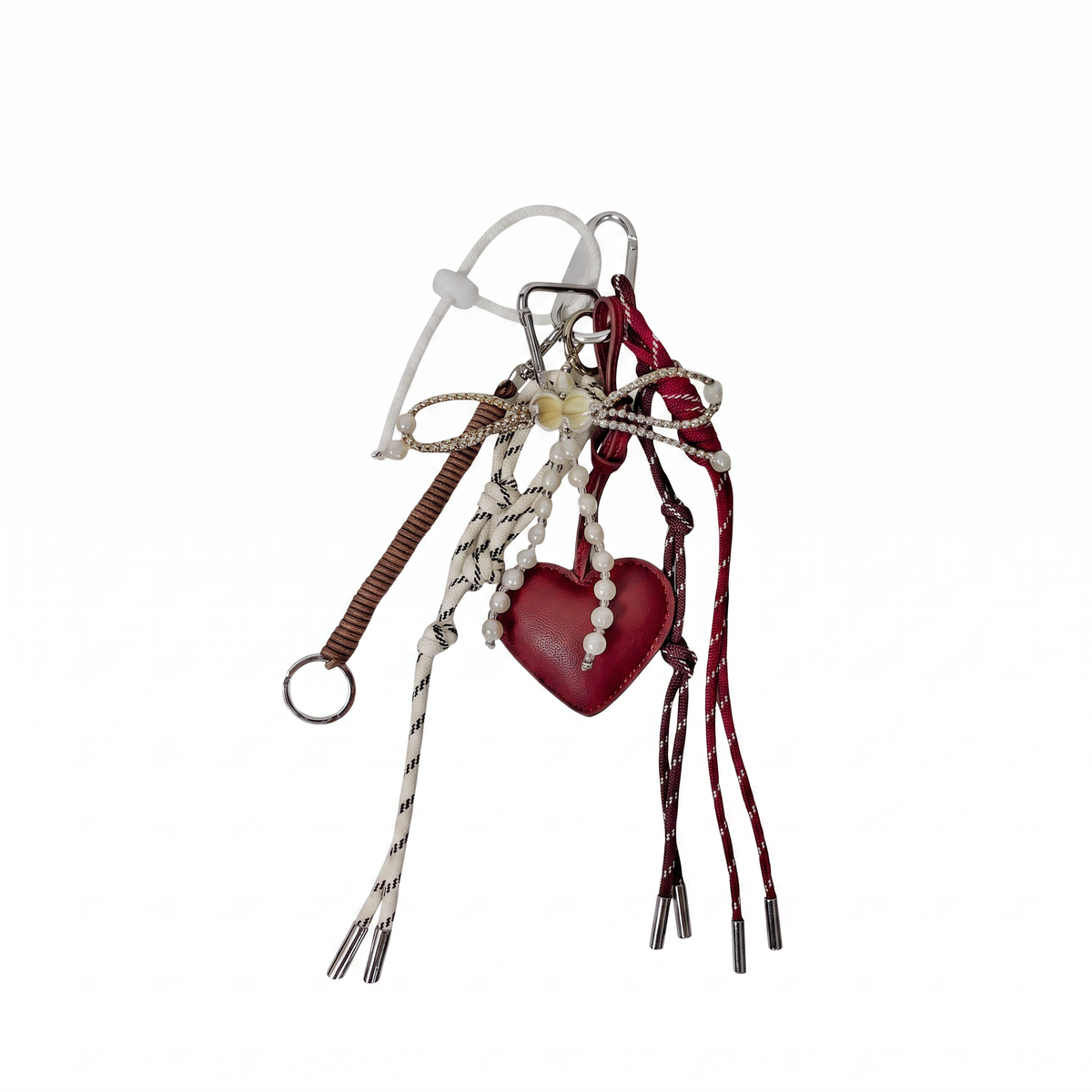 Women's Bag Charm - Heart String
