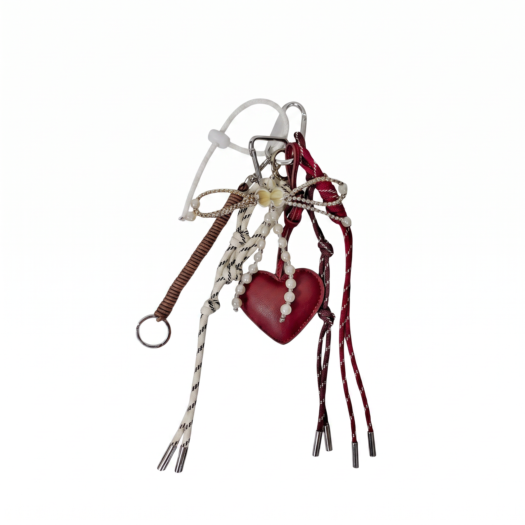 Women's Bag Charm - Heart String