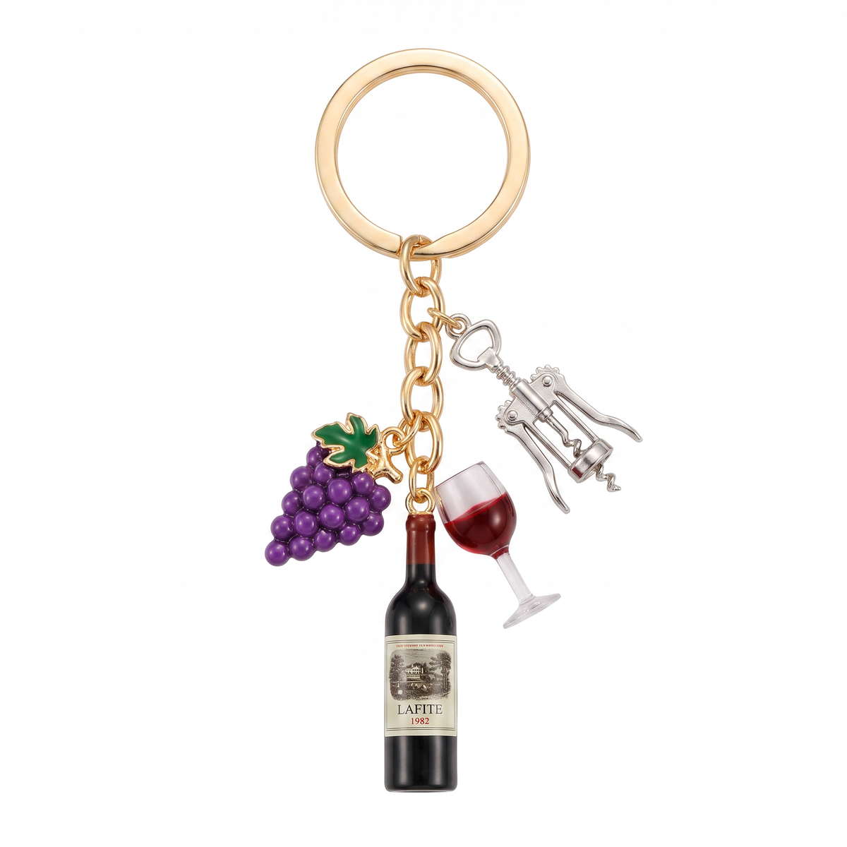 Women's Bag Charm - Wine
