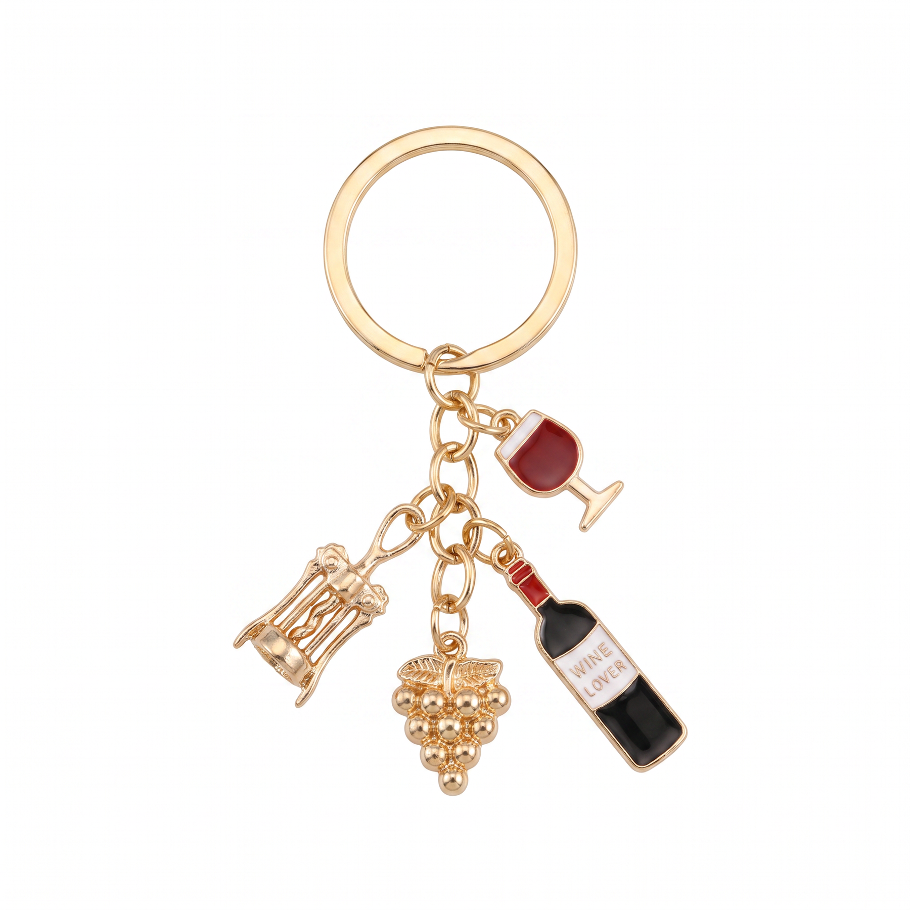 Women's Bag Charm - Wine