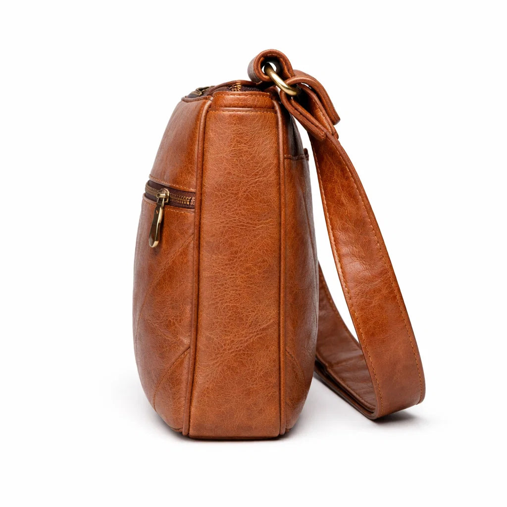 Women's Genuine Leather Crossbody Bag - Chic Style