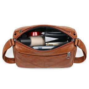 Women's Genuine Leather Crossbody Bag - Chic Style