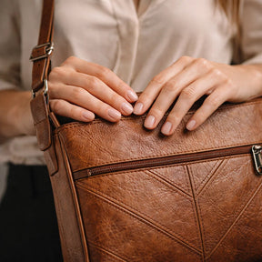Women's Genuine Leather Crossbody Bag - Chic Style