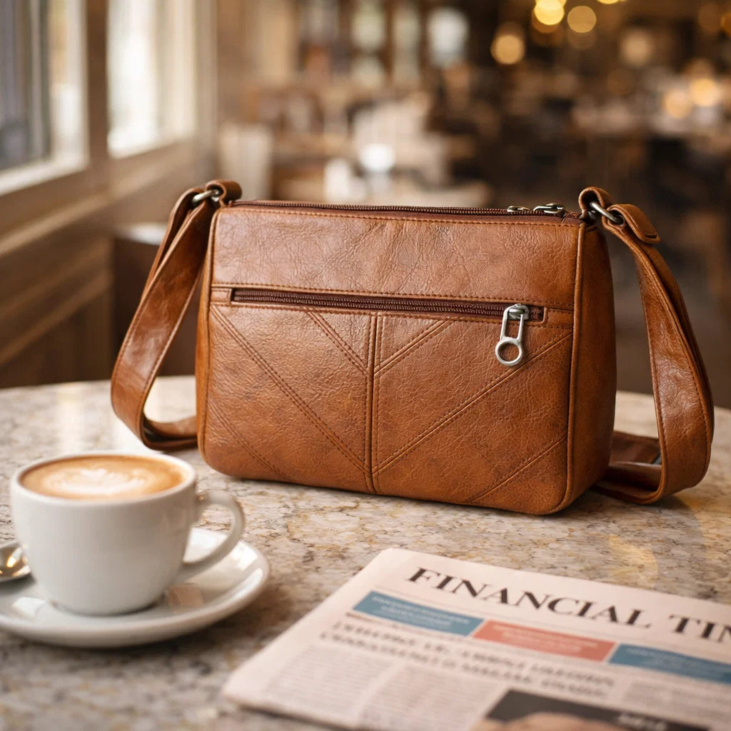 Women's Genuine Leather Crossbody Bag - Chic Style