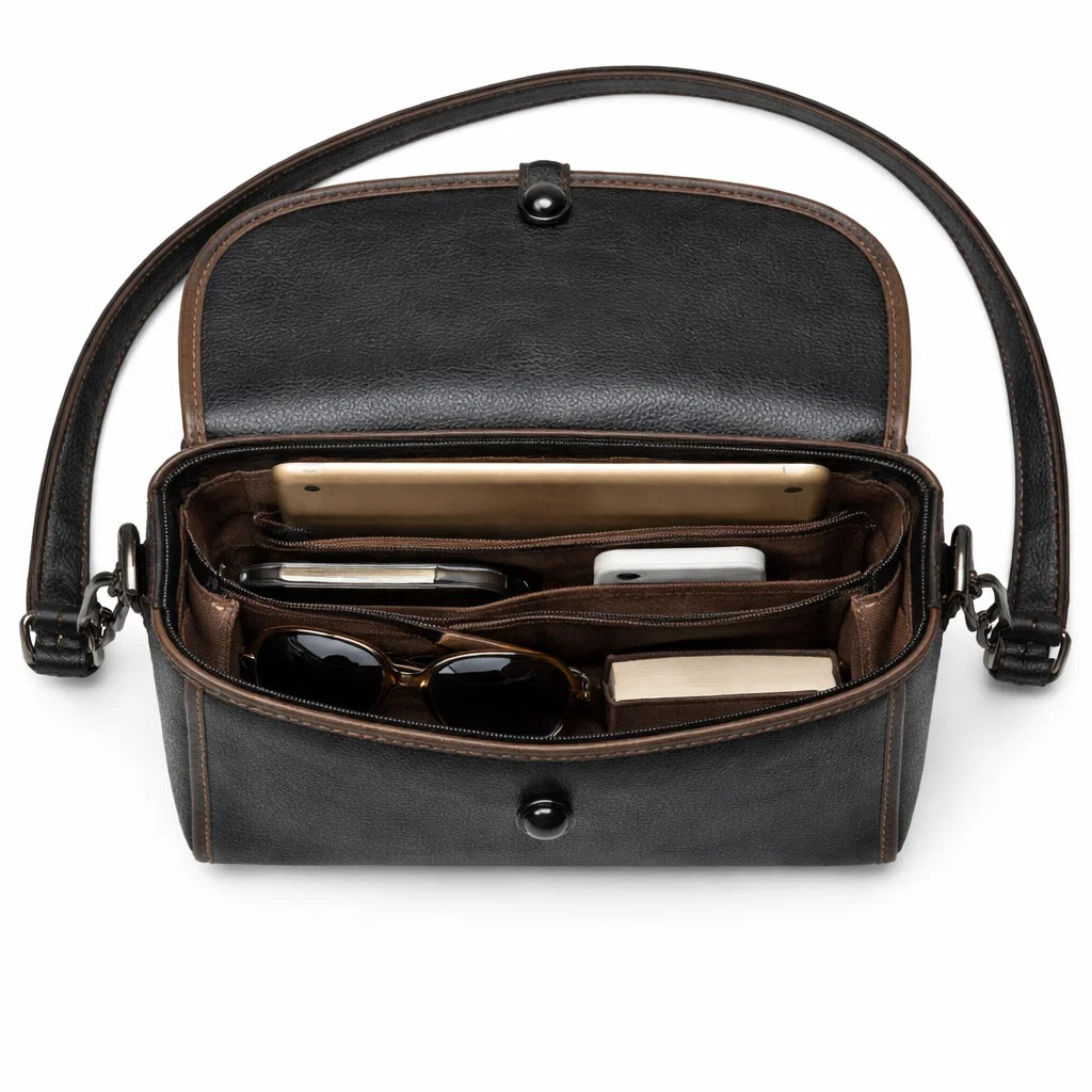 Women's Genuine Leather Crossbody Bag - Elegance Female