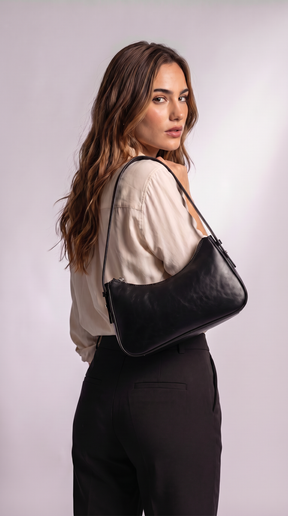 Women's Genuine Leather Shoulder Bag - Nayla