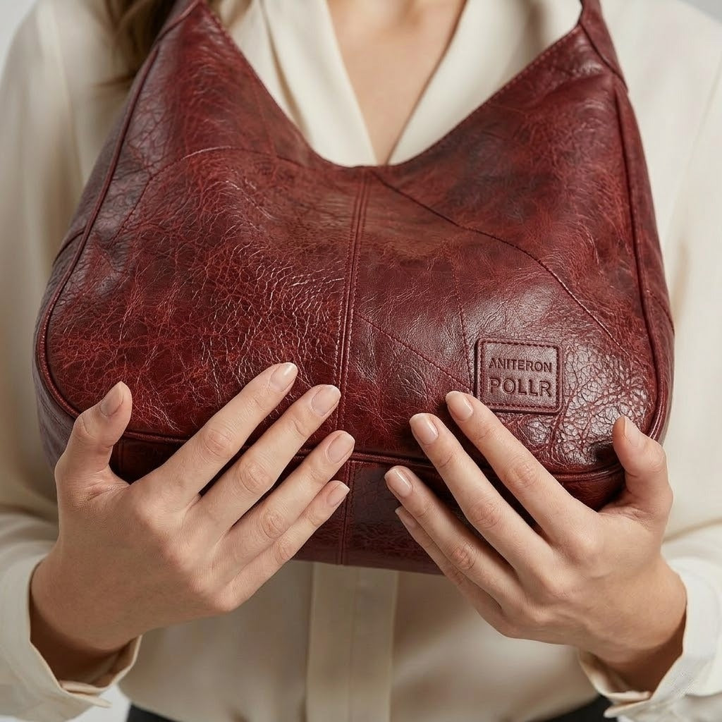 Women's Genuine Leather Hobo Bag - Berlim