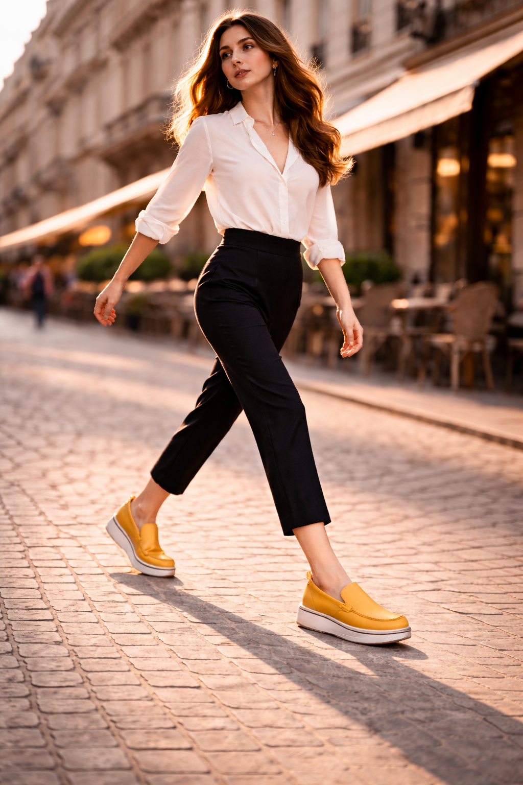 Women's Genuine Leather Platform Loafers – Maria