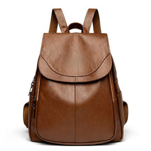 Women's Italian Genuine Leather Backpack - Eco