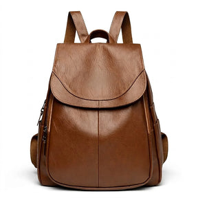 Women's Italian Genuine Leather Backpack - Eco