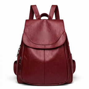 Women's Italian Genuine Leather Backpack - Eco