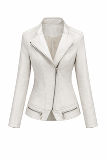 Women's Real Leather Quilted Biker Jacket – Dream