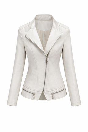 Women's Real Leather Quilted Biker Jacket – Dream