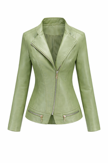 Women's Real Leather Quilted Biker Jacket – Dream