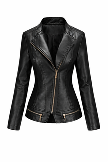 Women's Real Leather Quilted Biker Jacket – Dream