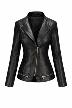 Women's Real Leather Quilted Biker Jacket – Dream