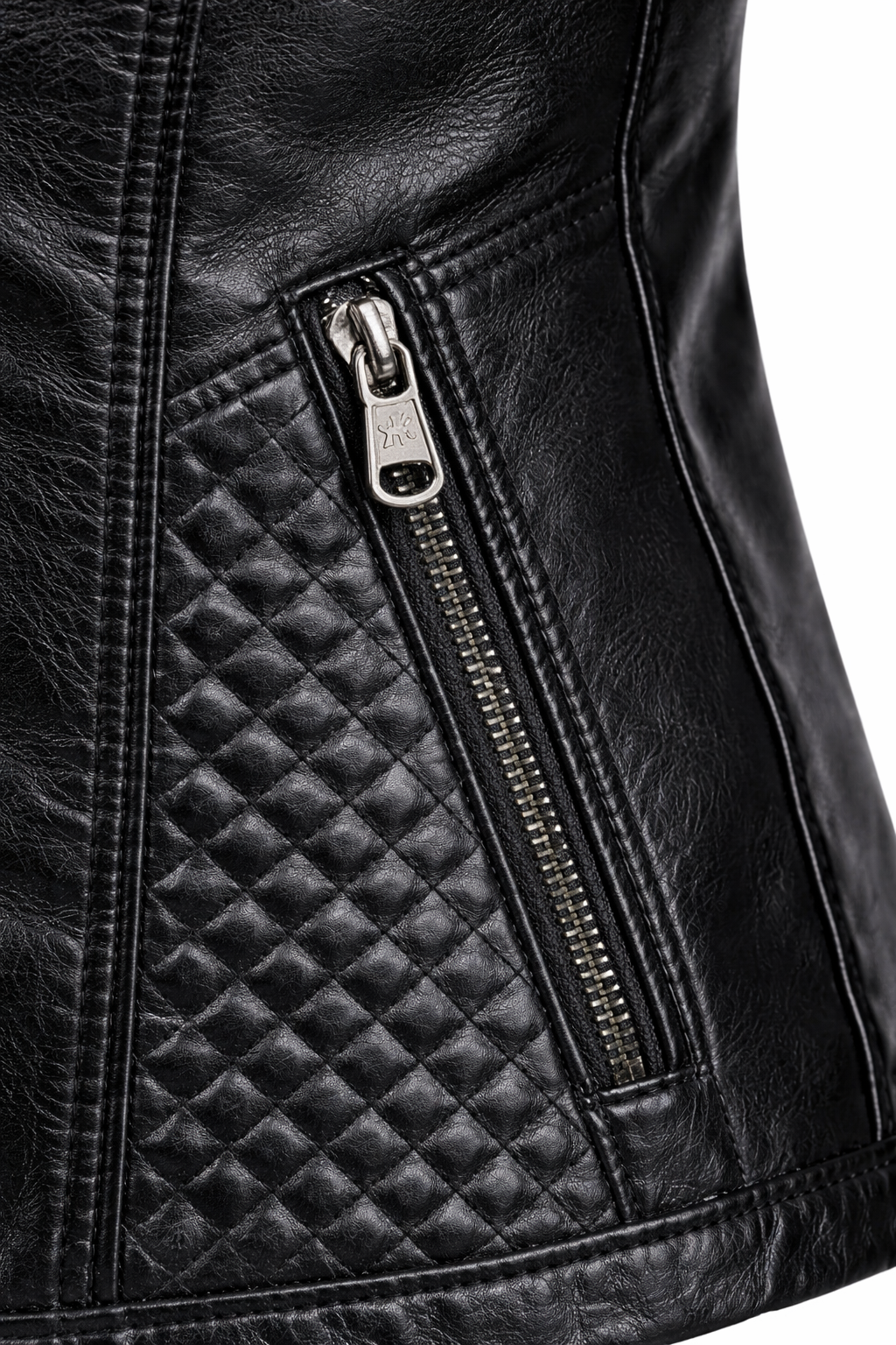 Women's Real Leather Quilted Biker Jacket – Sentinels