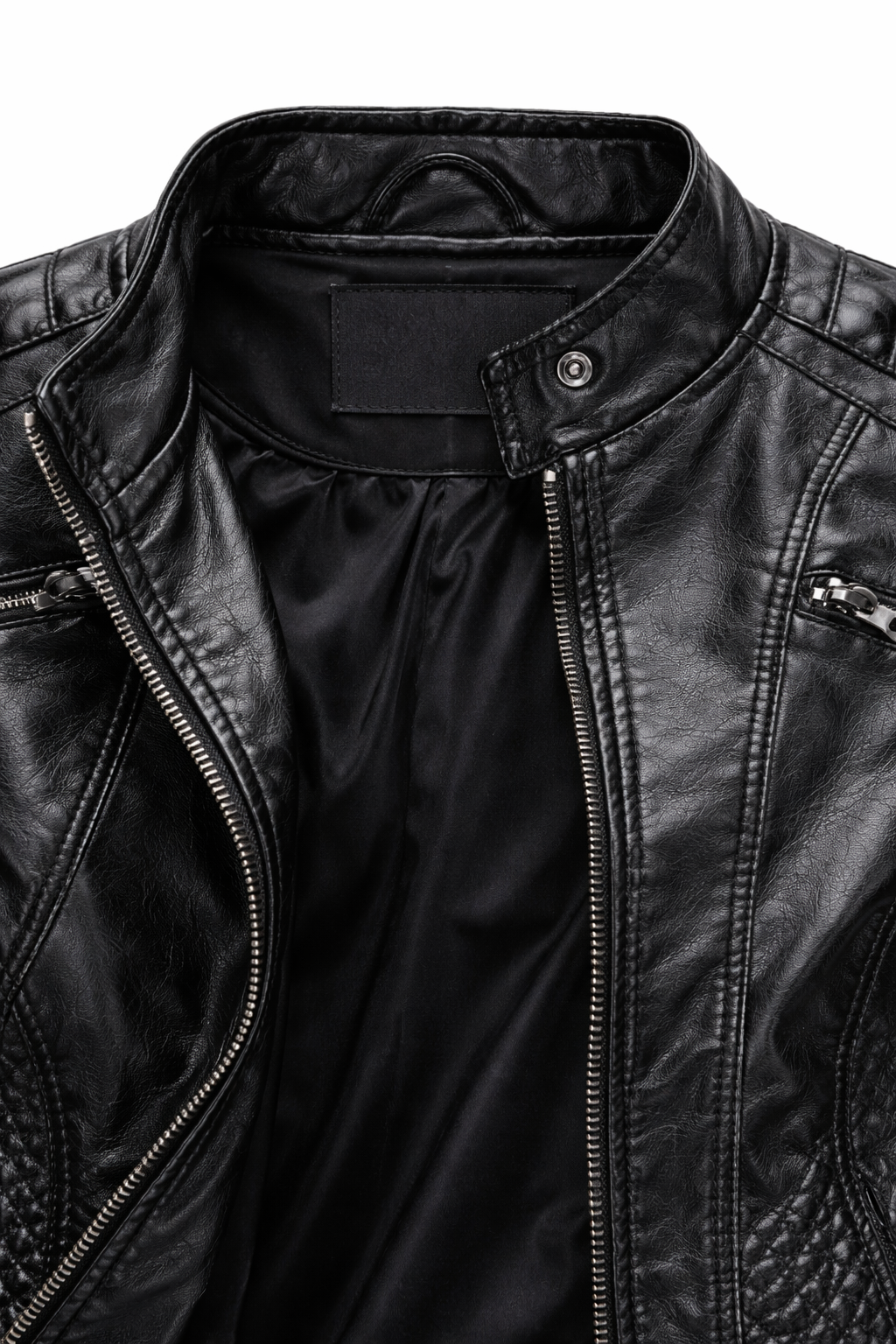 Women's Real Leather Quilted Biker Jacket – Sentinels