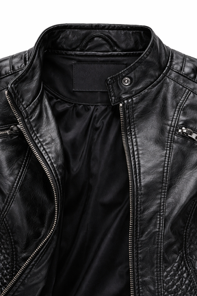 Women's Real Leather Quilted Biker Jacket – Sentinels