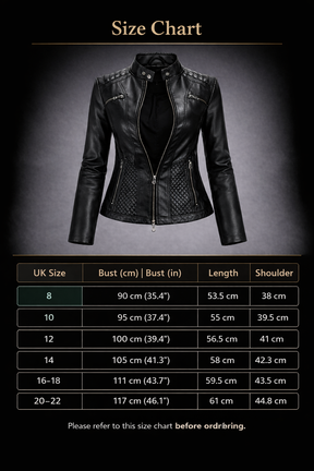Women's Real Leather Quilted Biker Jacket – Sentinels