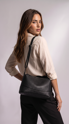 Women's Genuine Leather Crossbody Bag - Selena