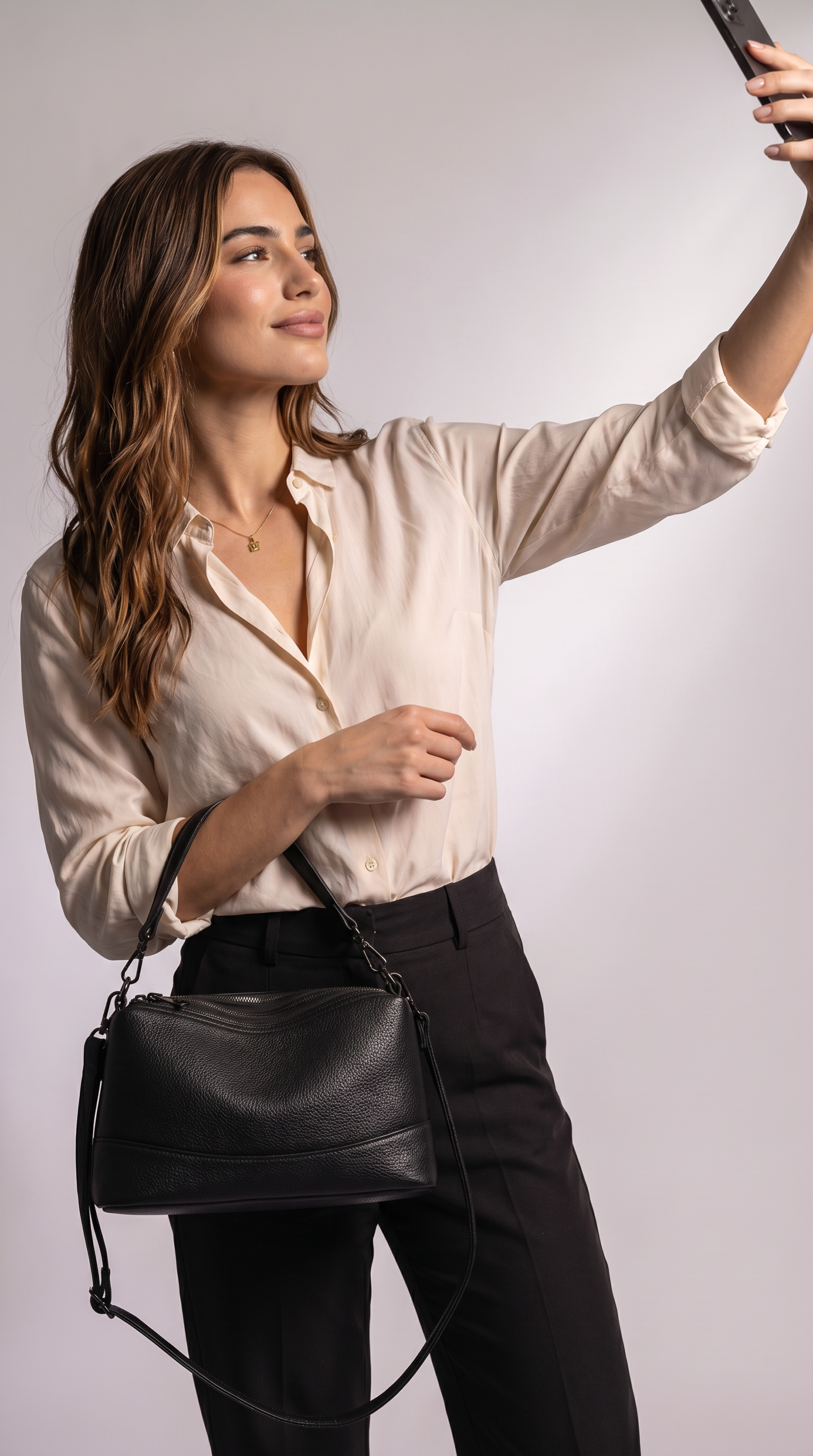 Women's Genuine Leather Crossbody Bag - Selena