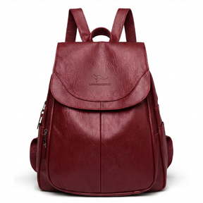 Women's Italian Genuine Leather Backpack - Eco