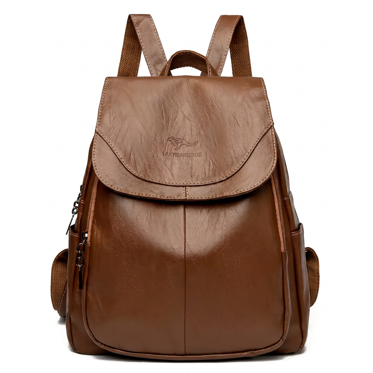 Women's Italian Genuine Leather Backpack - Eco